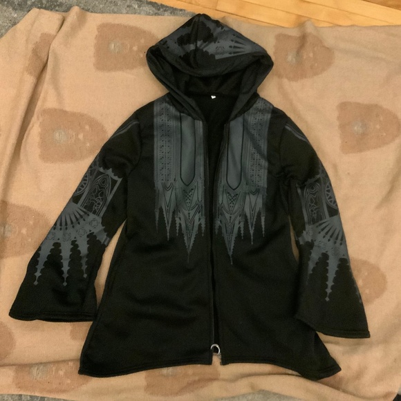 Gothic cathedral design cloak style hoodie - Picture 1 of 7